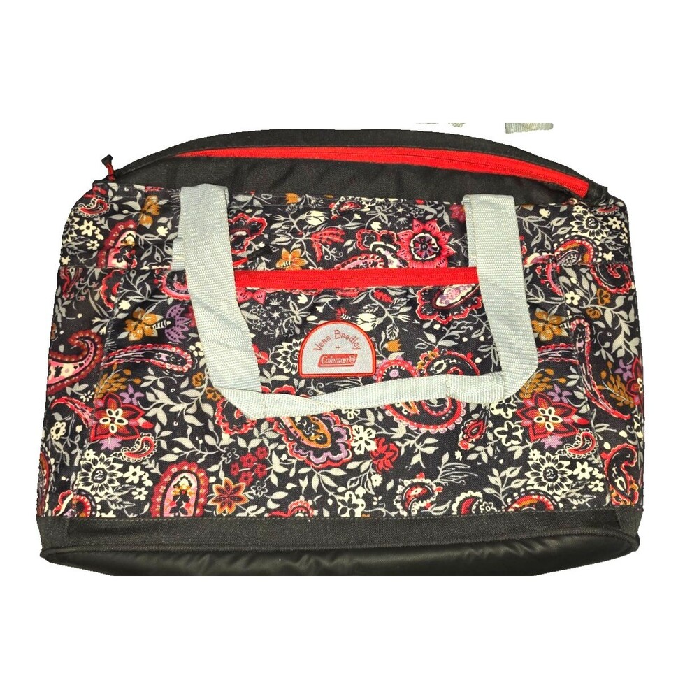 Vera Bradley Coleman Paisley Floral Insulated Cooler Bag New no Tags Black